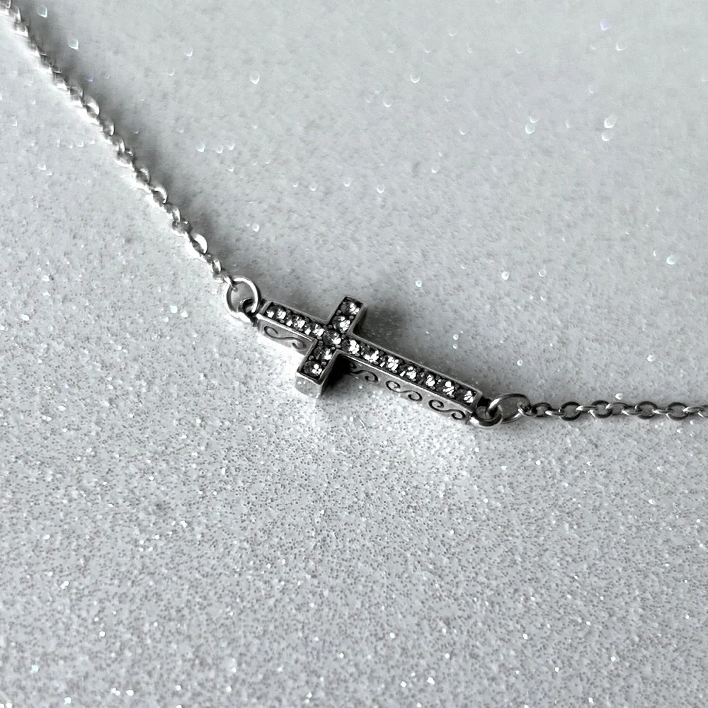 Brighton Inner Shine Cross Anklet NWOT - Picture 5 of 14